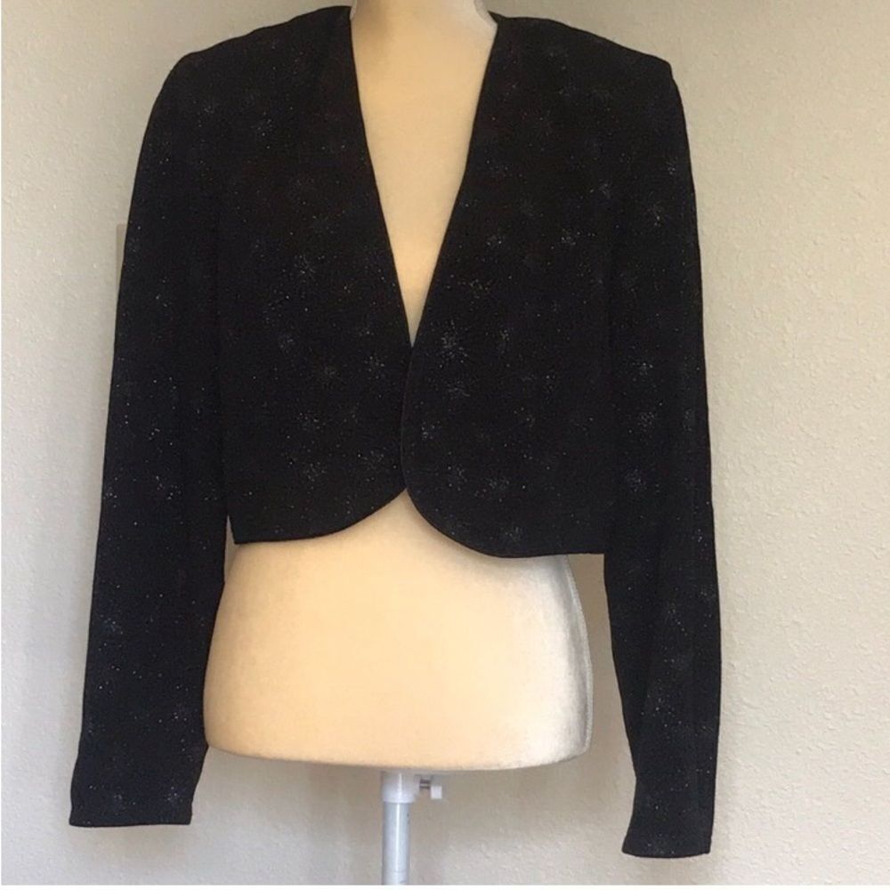 Vintage Onyx Nite Chic Black Women's Blazer Size 18